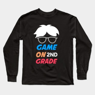 ame on grade 2ND shirt- Back To School-Video Game2nd Grade Level Video Game Long Sleeve T-Shirt